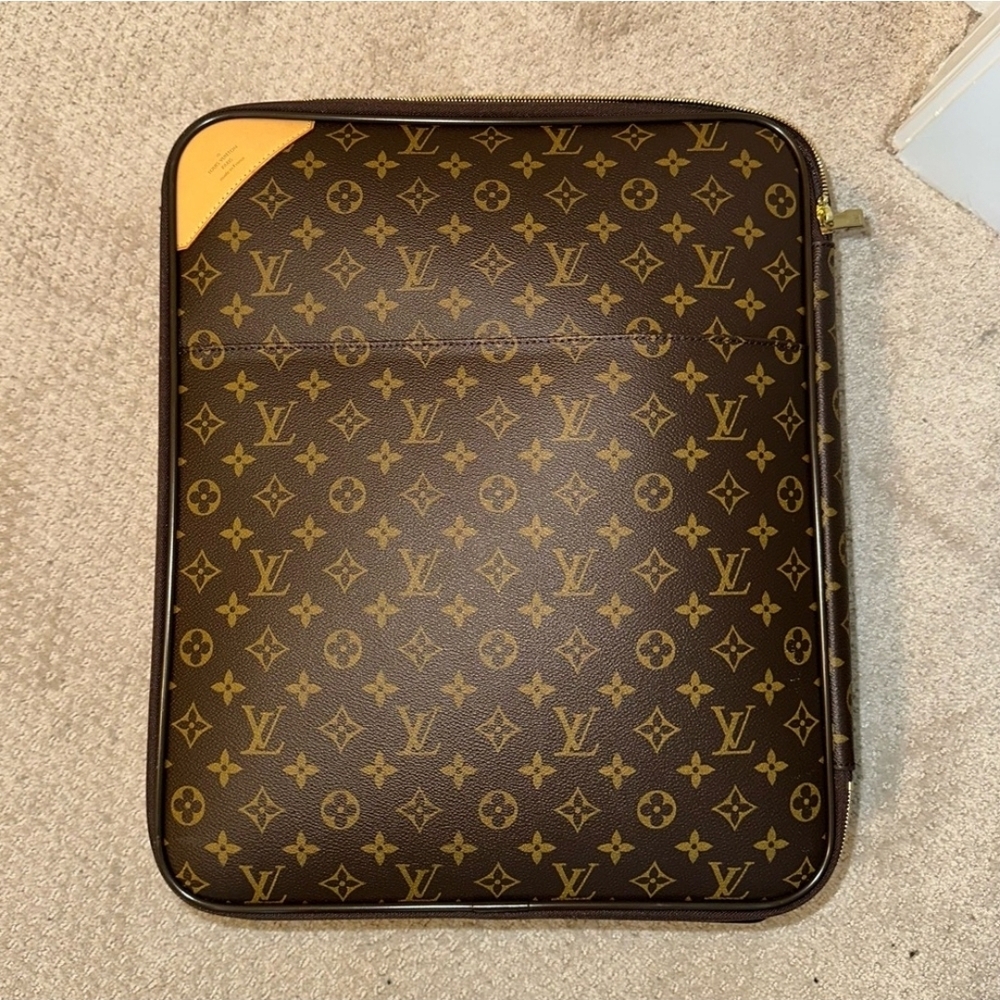 Louis Vuitton Pegase 45 Black and Brown Travel Bag